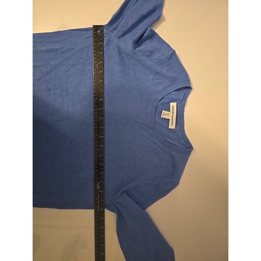 Amazon Essentials Blue Women's Long-Sleeve Lightweight Crewneck Sweater, Large - Picture 6 of 6